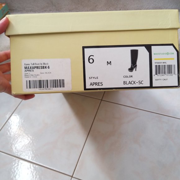 Maxstudio Apres KneeHigh leather stiletto Platform Size 6 - EUC - Picture 12 of 12